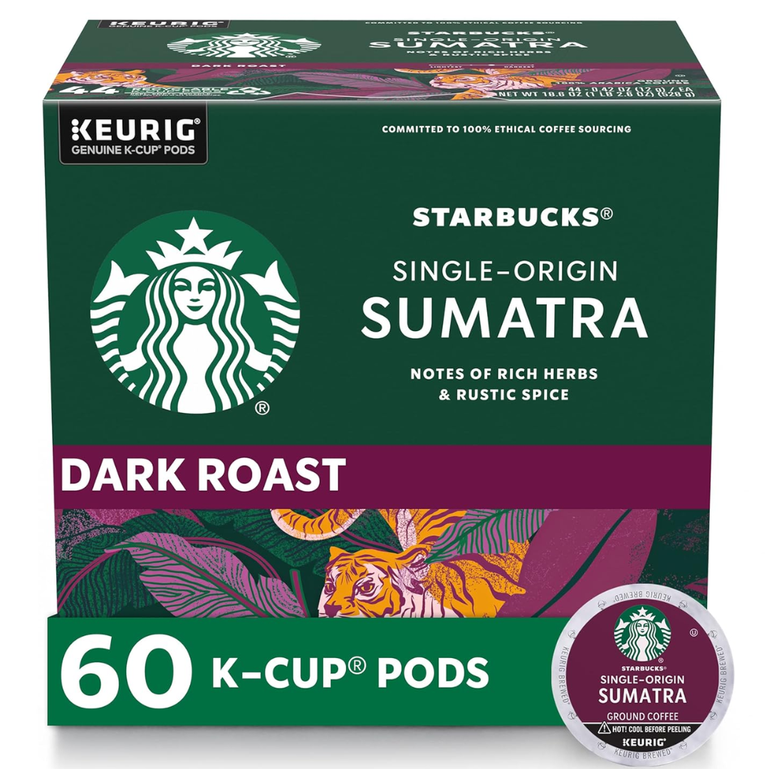 Starbucks 60-Pack Sumatra Dark Roast K-Cups