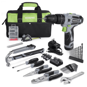 Workpro 12V 177-Piece Cordless Drill Power Tool Set