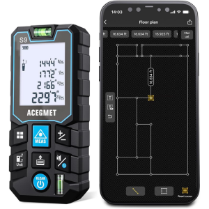 Waterproof 229' Laser Measure w/App