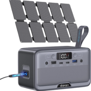 Portable 100W Power Station w/Solar Panel