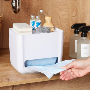 Trash Bag Dispenser w/Removable Lid