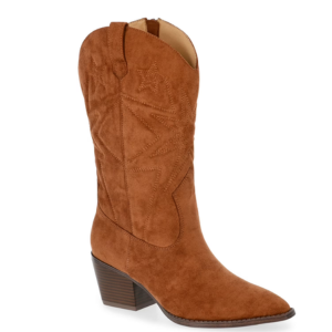 Time & Tru Women's Faux Suede Western Boots