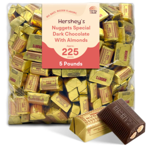 Hershey's 10lbs. Almonds Dark Chocolate Nuggets