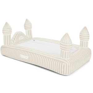 Striped Castle Inflatable Kids Air Mattress