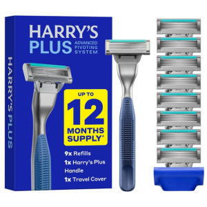 Harry's Plus Razor & Blade Value Pack w/Refill Cartridges
