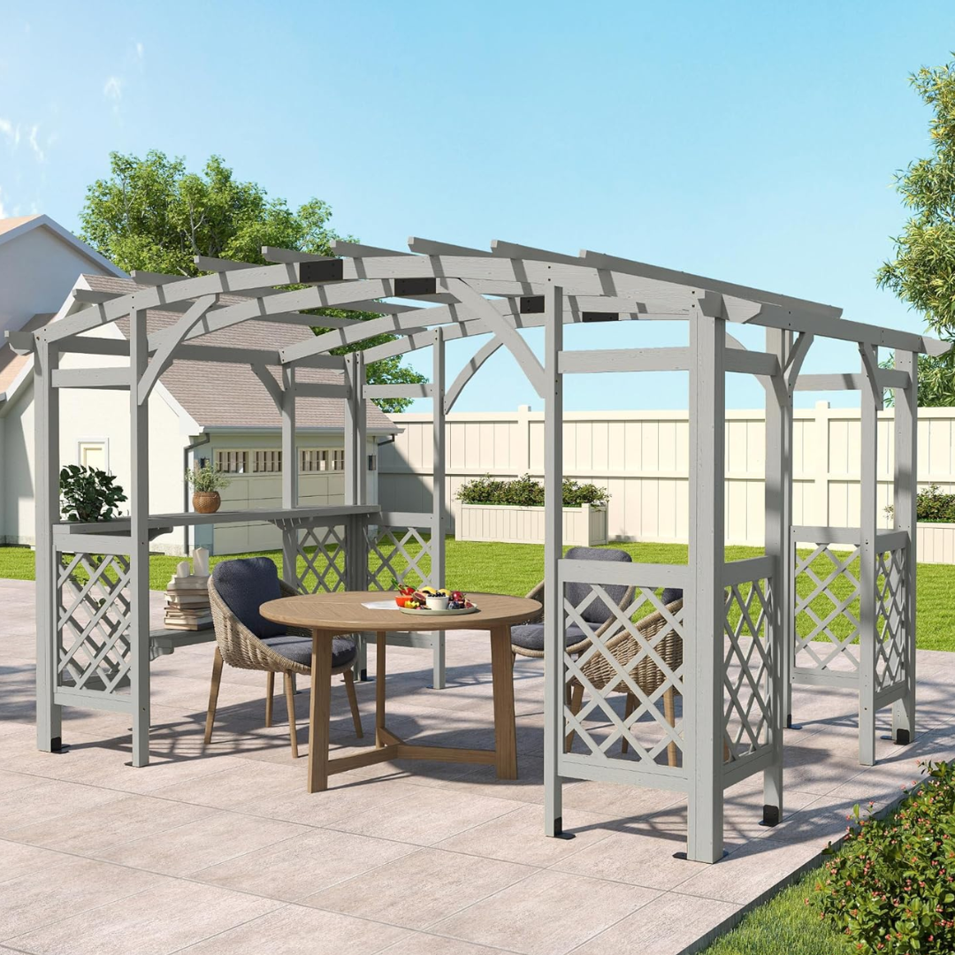 Outdoor 14' Wood Pergola