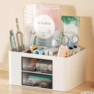Multi-Functional Desk Organizer w/Drawers