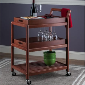 Winsome Albert 3-Tier Utility Bar Cart