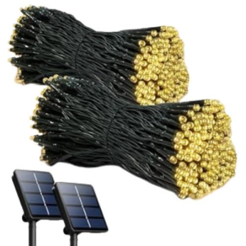 2-Pack Solar 72' Outdoor String Lights