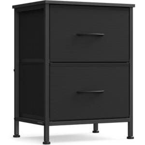 Non-Woven Fabric 2-Drawer Nightstand