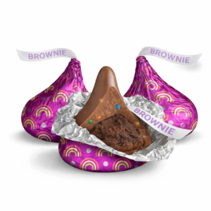 Hershey's Kisses Rainbow Brownie Candy 1lb Bag