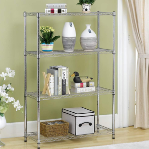 BestOffice 4-Shelf Metal Wire Shelving Unit