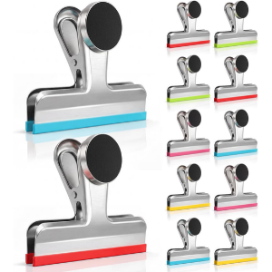 10-Count Magnetic Stainless Steel Chip Clips
