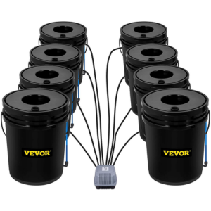 Vevor 8-Piece 5Gal. DWC Hydroponic System w/Pump